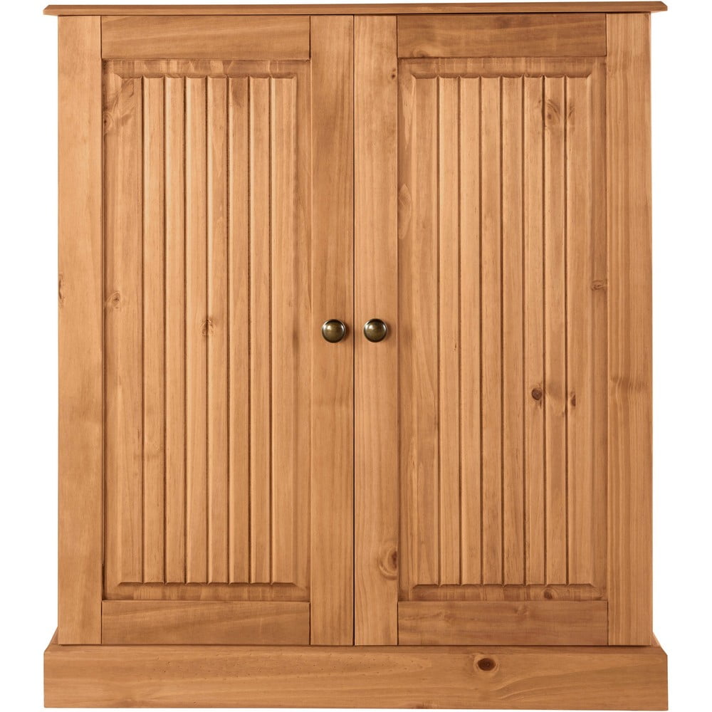 Natúr színű borovi fenyő szekrény 100x34 cm Mille – Støraa