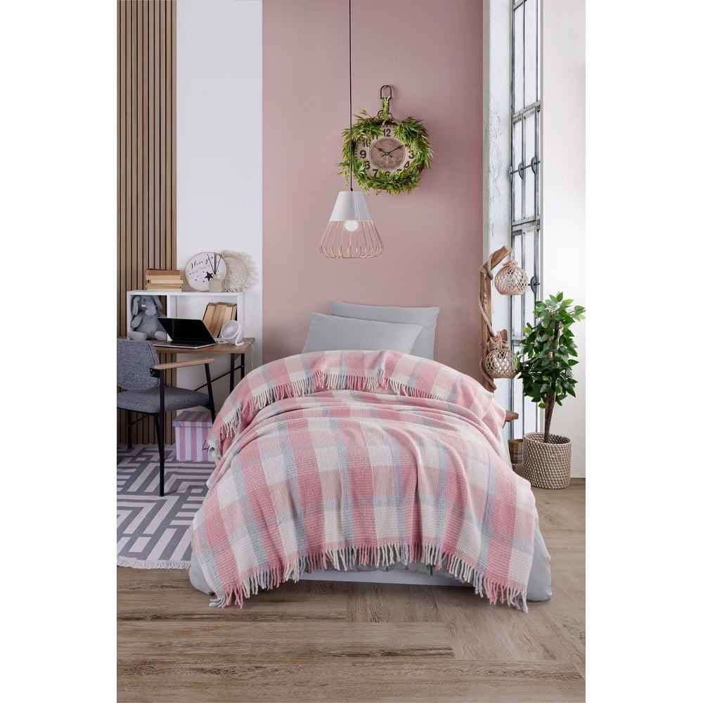 Rózsaszín ágytakaró 150x200 cm Warm Soft – Mijolnir