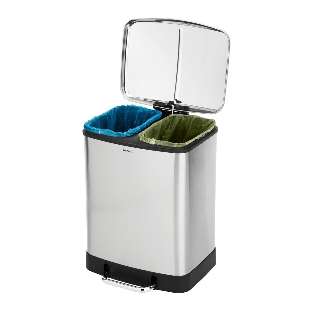 Rozsdamentes acél szelektív szemetes 24 l Studio Duo – Wenko