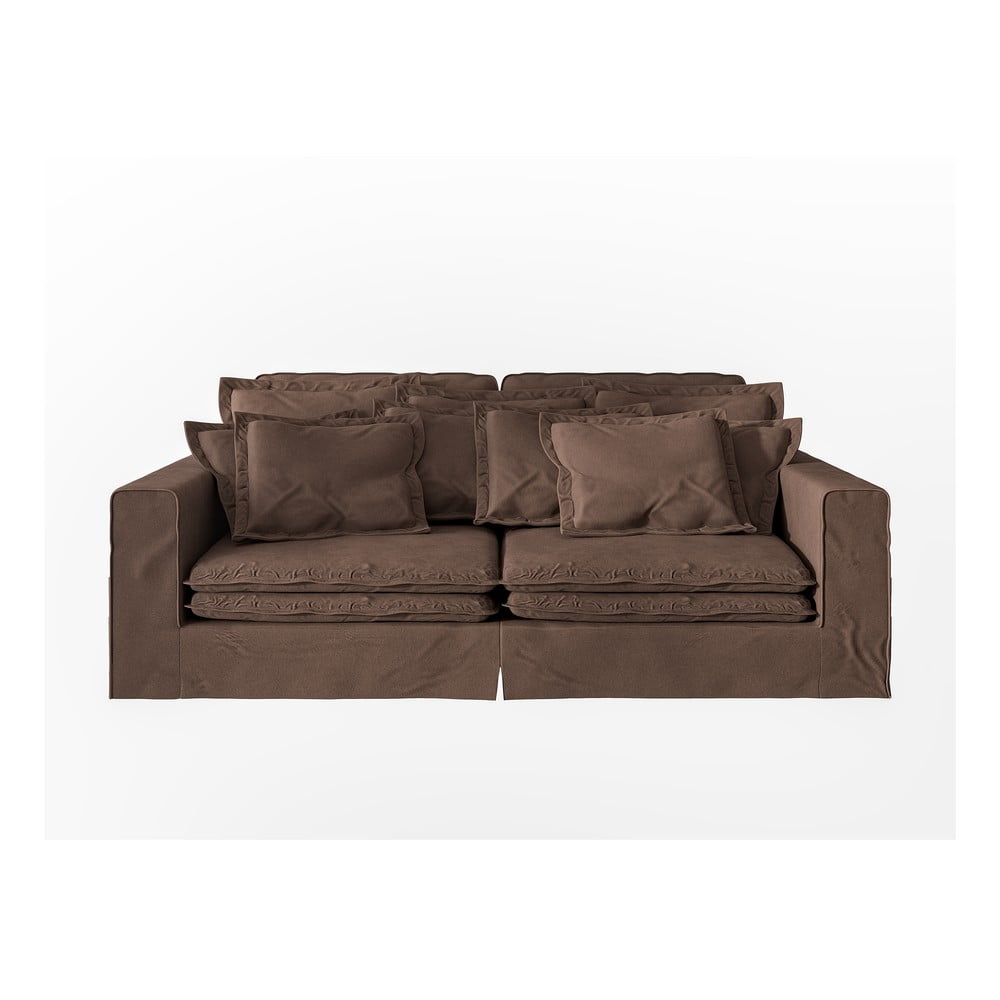 Sötétbarna kanapé 236 cm Nora – Ropez