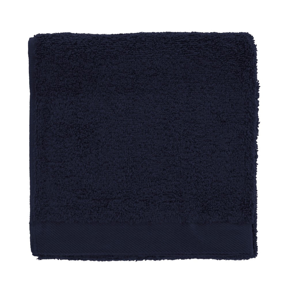 Sötétkék frottír pamut törölköző 40x60 cm Comfort – Södahl