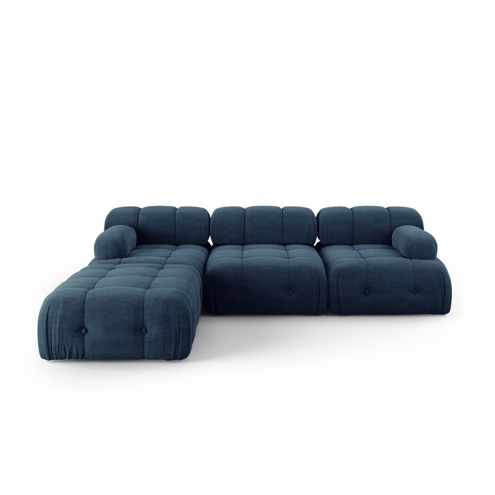 Sötétkék sarokkanapé Ferento – Cosmopolitan Design