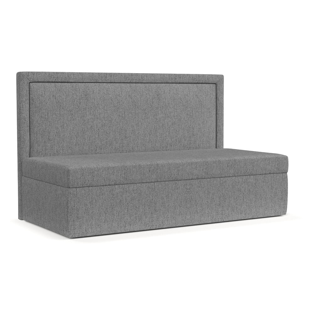 Szürke kárpitozott egyszemélyes ágy 80x200 cm Scala – Maison de Rêve