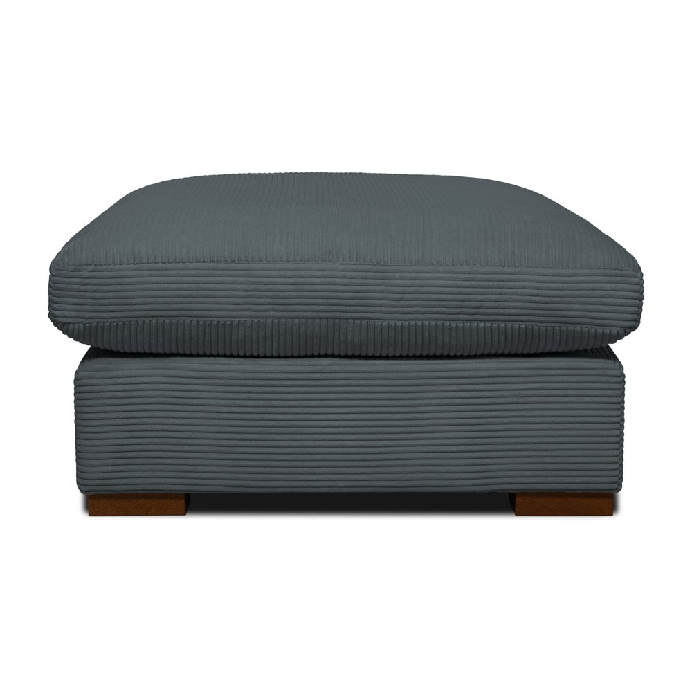 Szürke kordbársony puff Comfy – Scandic