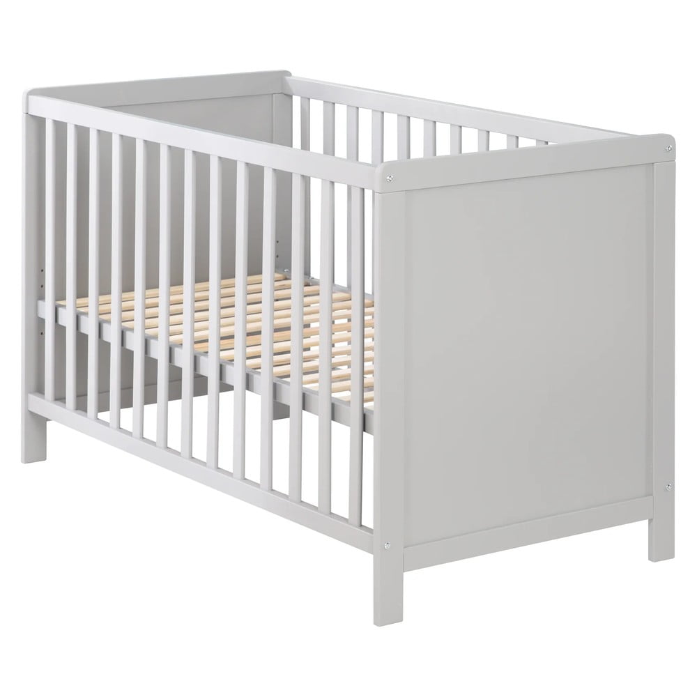 Szürke-szürkésbarna babaágy 60x120 cm Hamburg – Roba