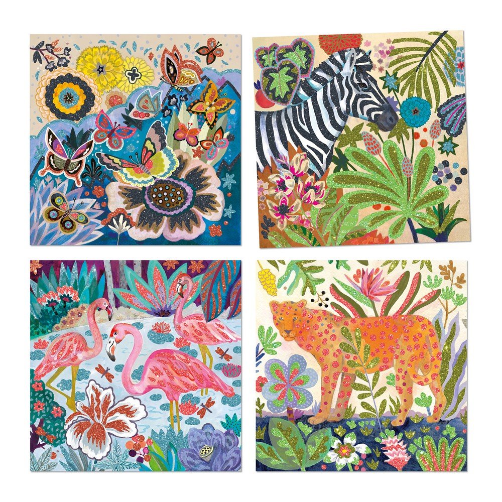 Tropical Animals szett homokrajzokhoz - Djeco