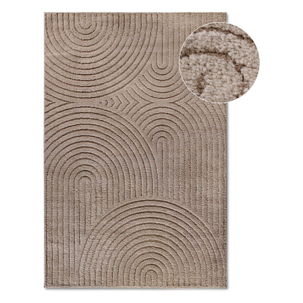 Világosbarna szőnyeg 120x170 cm Panglao New York Taupe – Elle Decoration