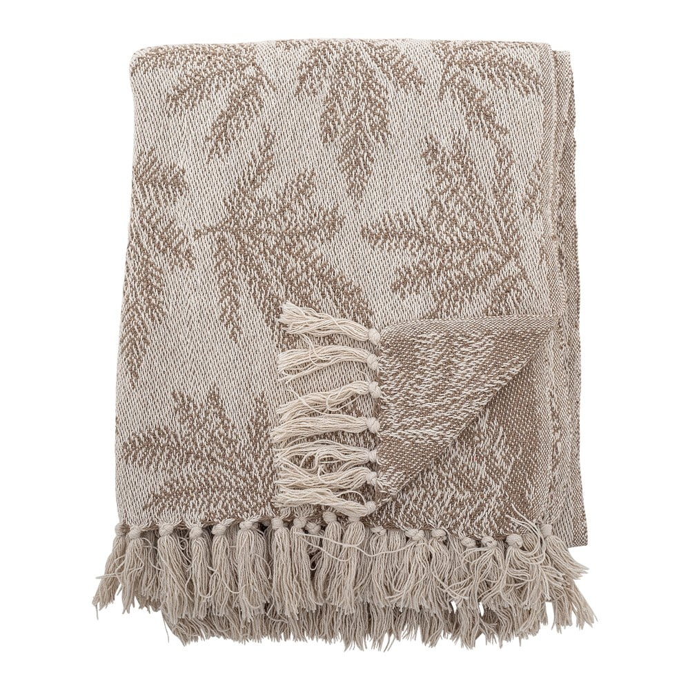 Világosbarna takaró 130x160 cm Gabriela – Bloomingville
