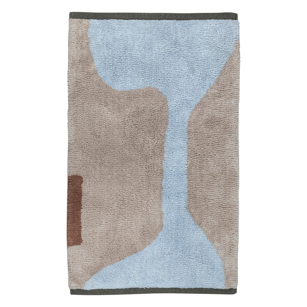 Világoskék-bézs mosható pamut szőnyeg 50x80 cm Figura – Mette Ditmer Denmark
