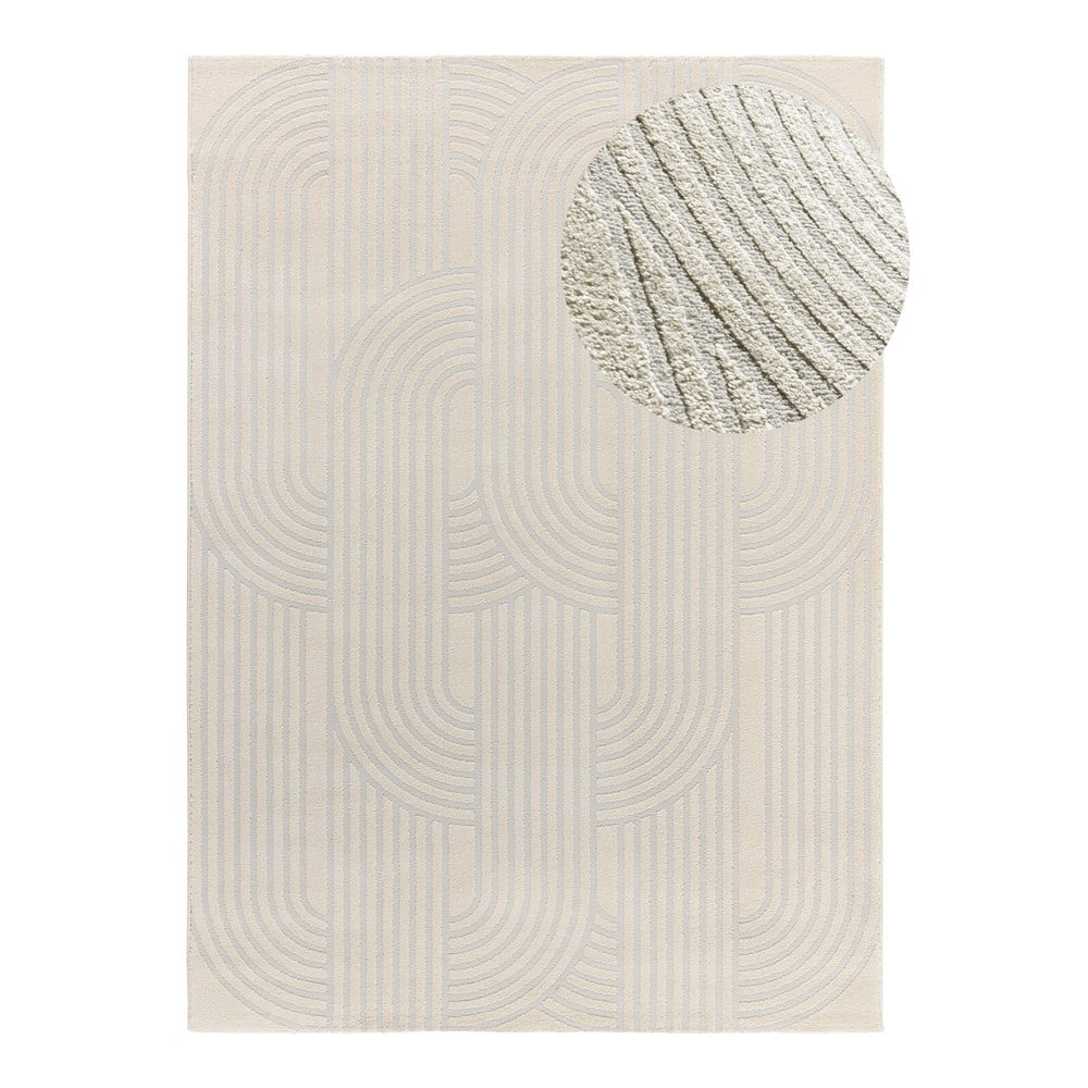 Világosszürke-elefántcsont színű szőnyeg 80x150 cm Baresa – Universal