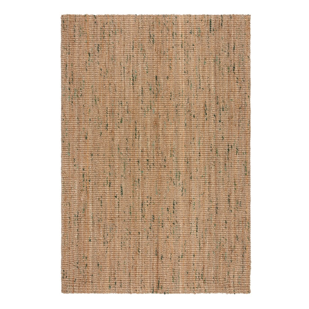 Zöld-natúr színű kétoldalas kézi szövésű juta szőnyeg 120x170 cm Jute Boucle Green – Flair Rugs
