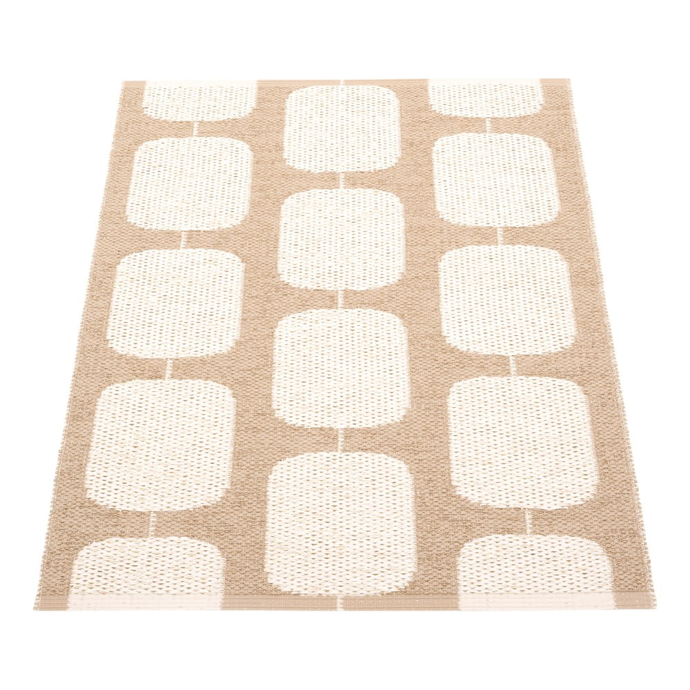 Bézs-krémszínű kültéri-beltéri szőnyeg 70x100 cm Sten Light Nougat – Pappelina