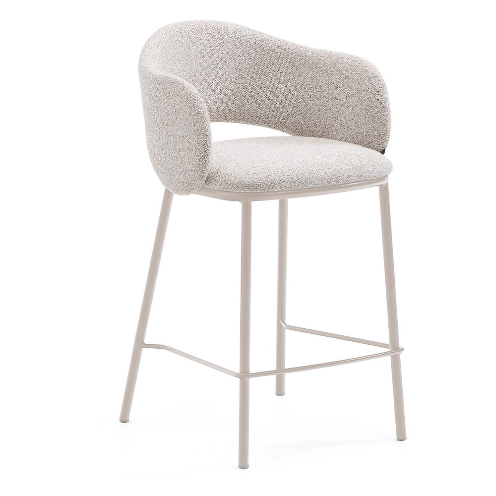 Elefántcsont színű bárszék (ülésmagasság 65 cm) Maina – Kave Home