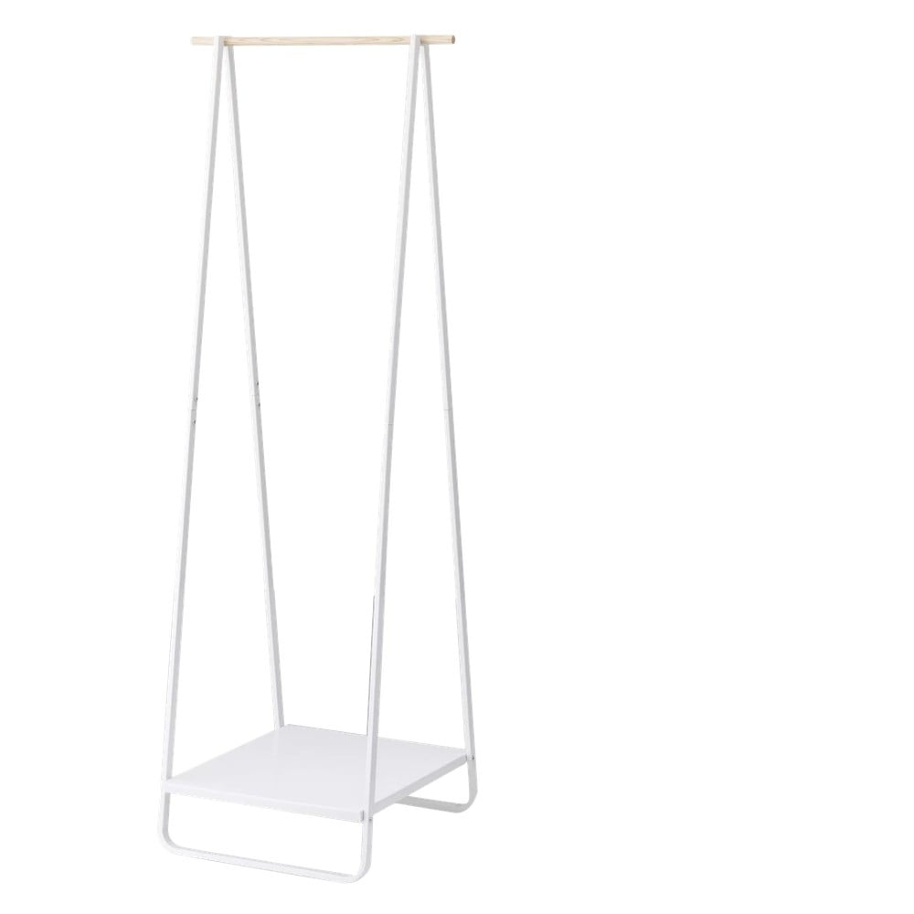 Fehér fém ruhatartó állvány Tower – YAMAZAKI