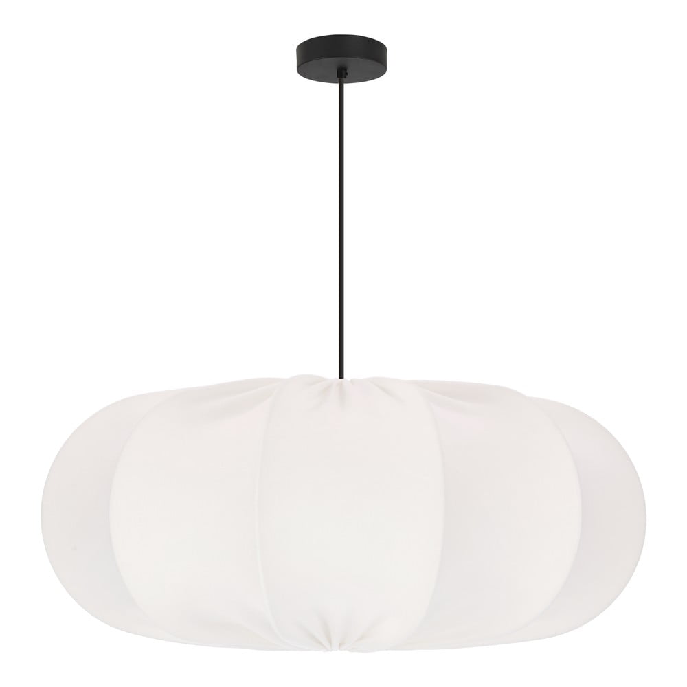 Fehér függőlámpa textil búrával ø 52 cm Cafee – Candellux Lighting