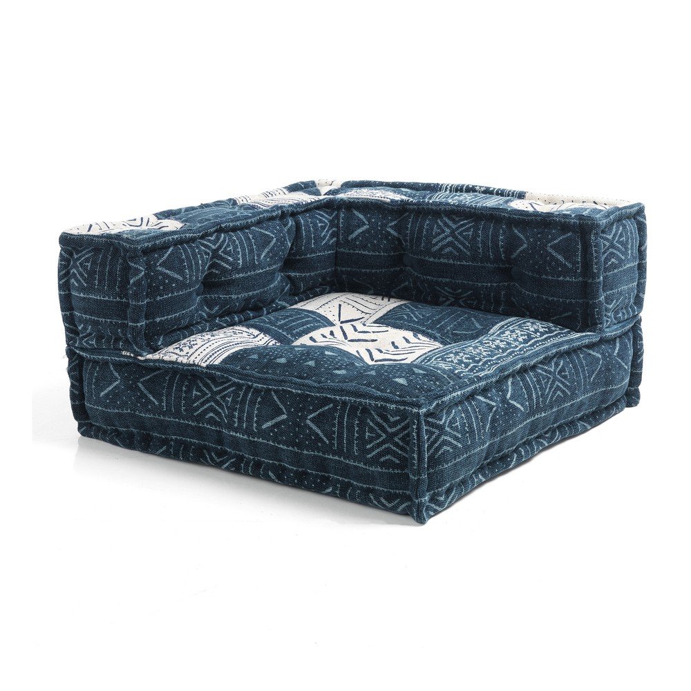 Fehér-kék kanapé modul (variálható sarok) Yara – Tomasucci