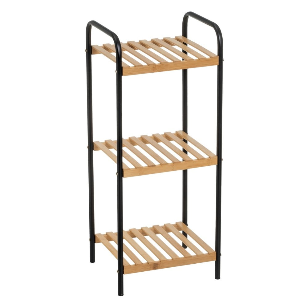 Fekete-natúr színű bambusz polcos állvány 30x75 cm – Casa Selección