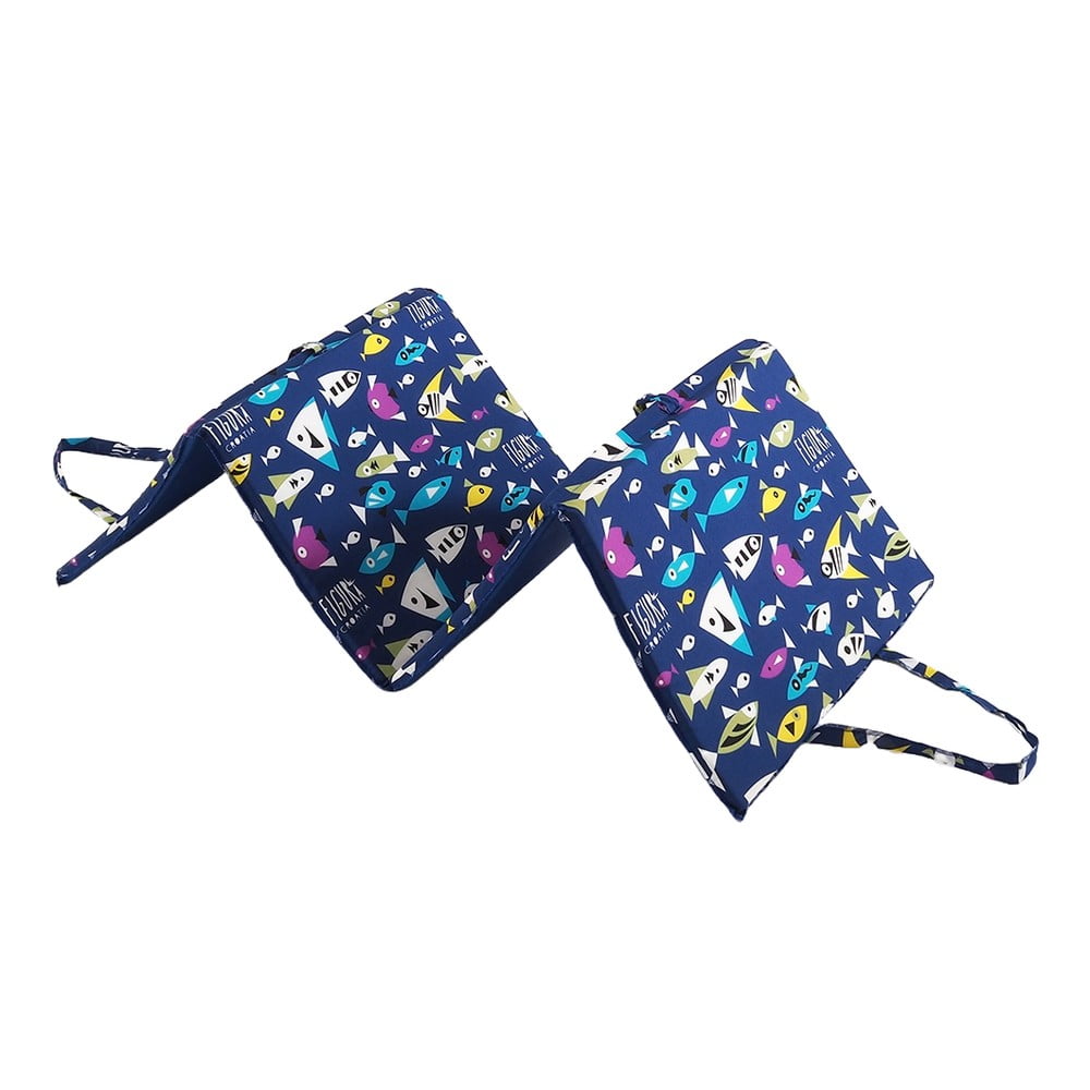 Kék kerti székpárna napozóágyra 49x137 cm   Fishes – B.E.S.