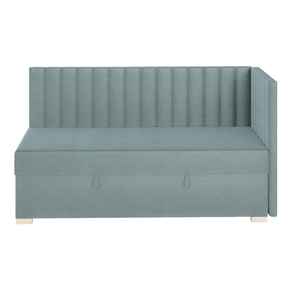 Kék sarok ágyneműtartós gyerekágy matraccal 90x200 cm Snugi – Ghado