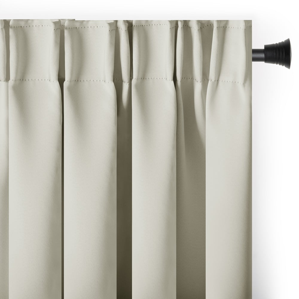 Krémszínű sötétítő termo függöny 140x270 cm Pleat – Restilo