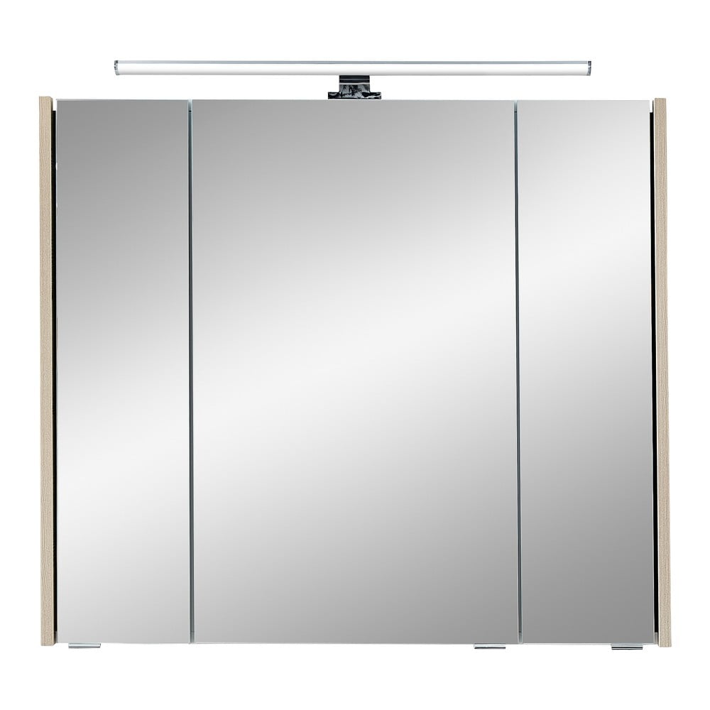 Natúr színű fürdőszoba szekrény borovi fenyő dekorral 70x80 cm Quickset 393 – Pelipal