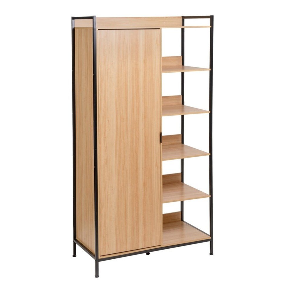 Natúr színű nyitott ruhásszekrény 100x190x48 cm Armarios – Casa Selección