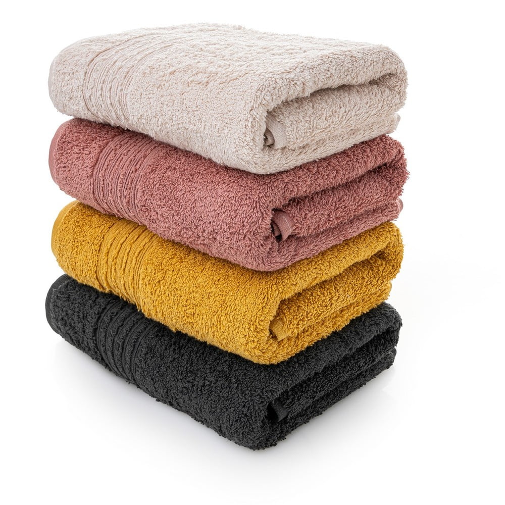 Pamut törölköző szett 4 db-os 50x90 cm Asorti – Foutastic