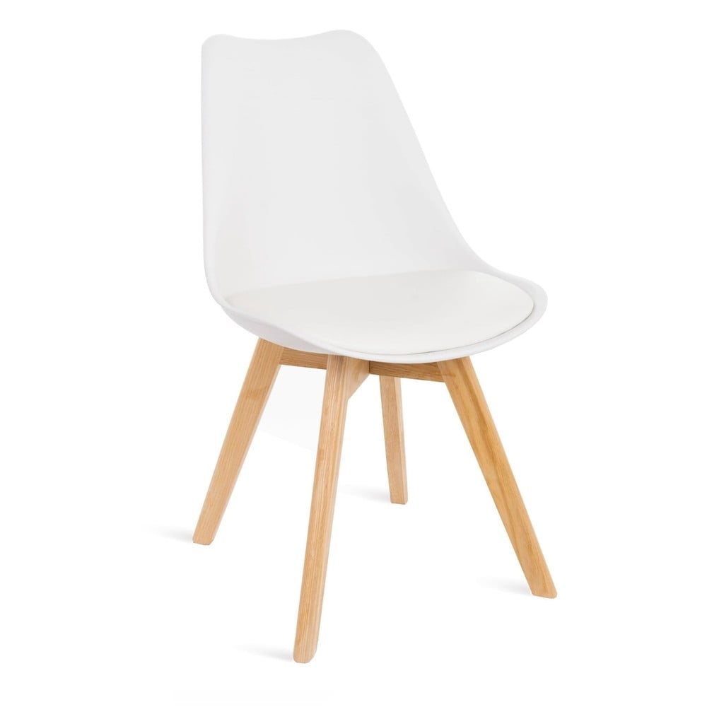 Retro 2 db fehér szék bükkfa lábakkal - Bonami Essentials
