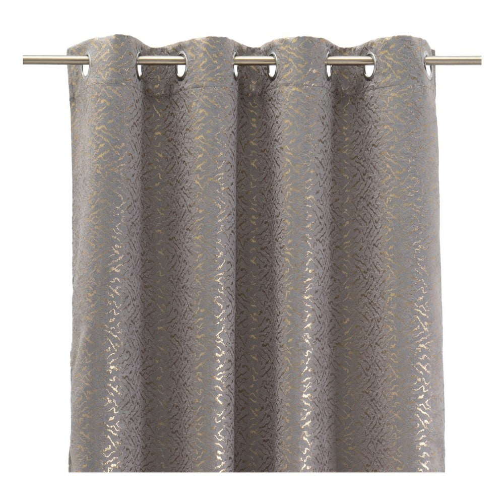 Szürke-aranyszínű függöny 140x260 cm Bijuré – Casa Selección