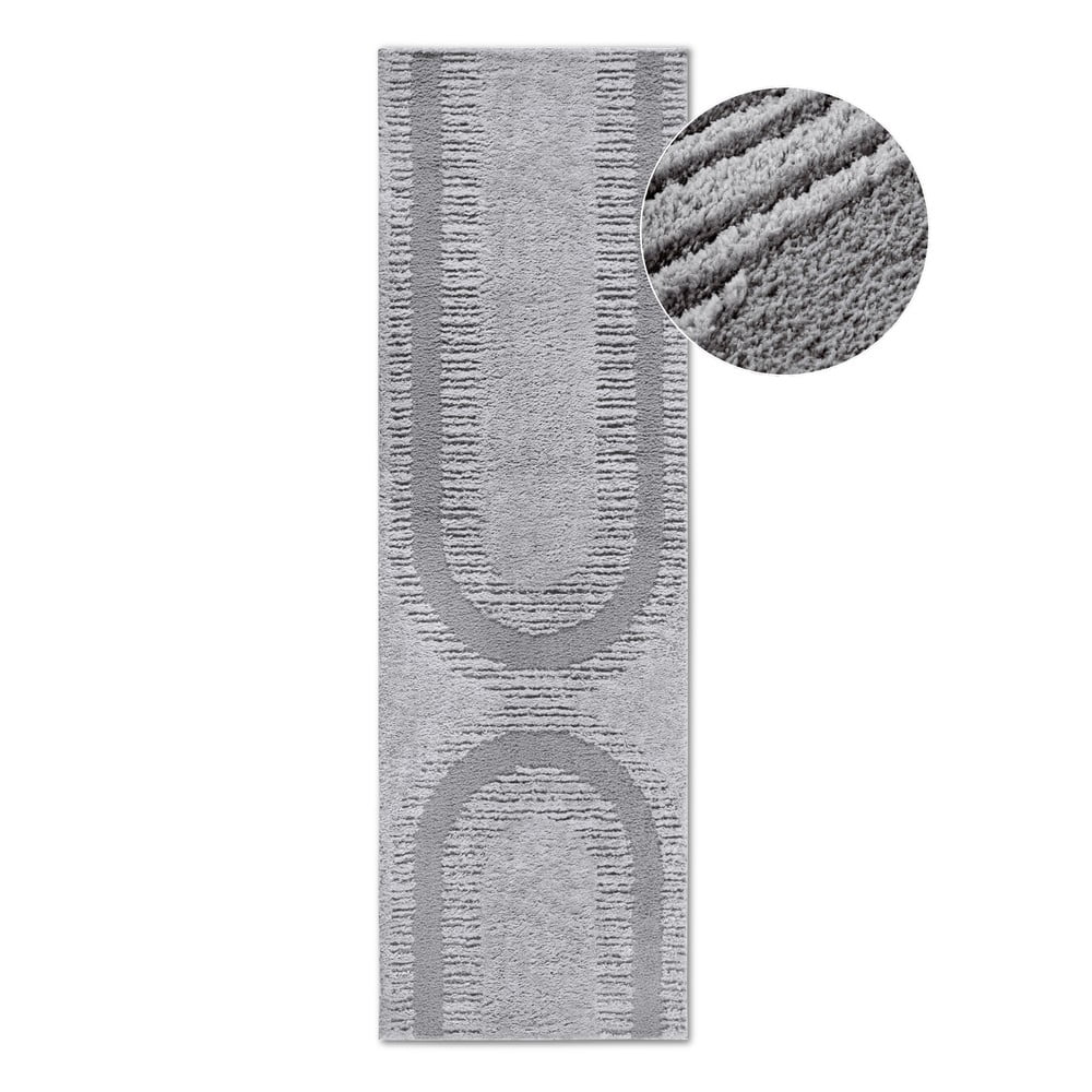 Szürke futószőnyeg 80x240 cm Bartoux Light Grey – Elle Decoration