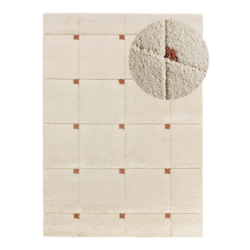 Téglavörös-krémszínű szőnyeg 160x230 cm Brenda – Universal