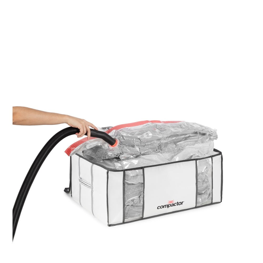 Vákuumos-megerősített textil ruhatároló doboz 65x50x26