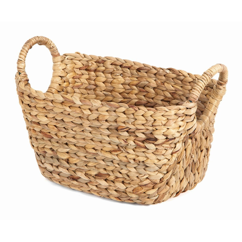 Vesszőfonott tárolókosár 37x25x25