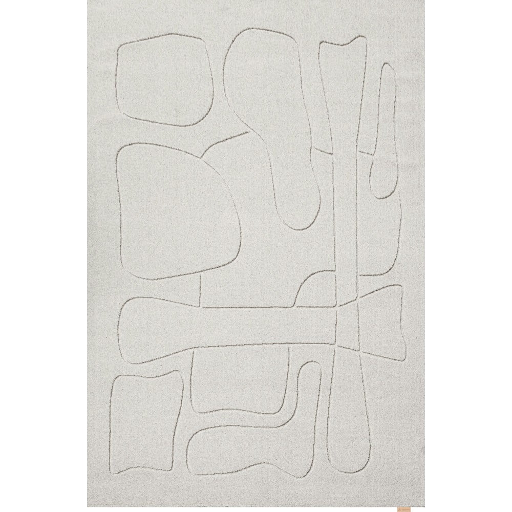 Világosszürke gyapjú szőnyeg 160x230 cm Morphic – Agnella
